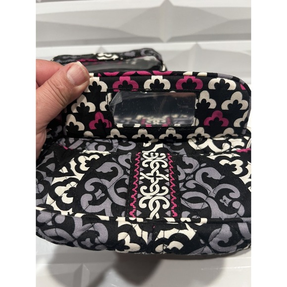 Vera Bradley 3-Cosmetic Bags  in retired Canterberry Magenta‎ pattern - Picture 2 of 10